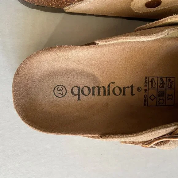 Qomfort Boston style sand suede clog 37 - Picture 4 of 5
